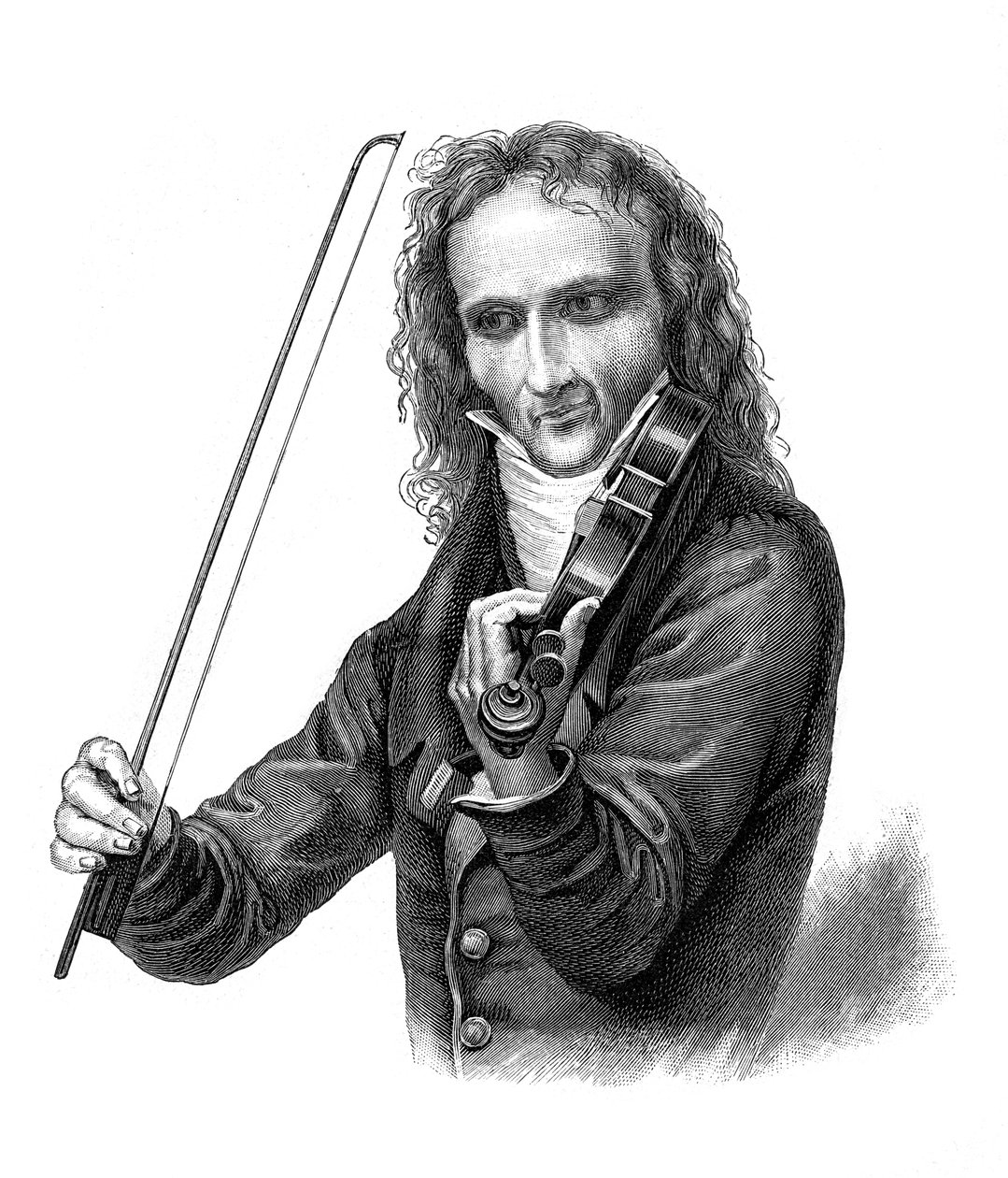 Nicolo Paganini , italský houslista, violista, kytarista a skladatel 19. století, 1900 od Unbekannt