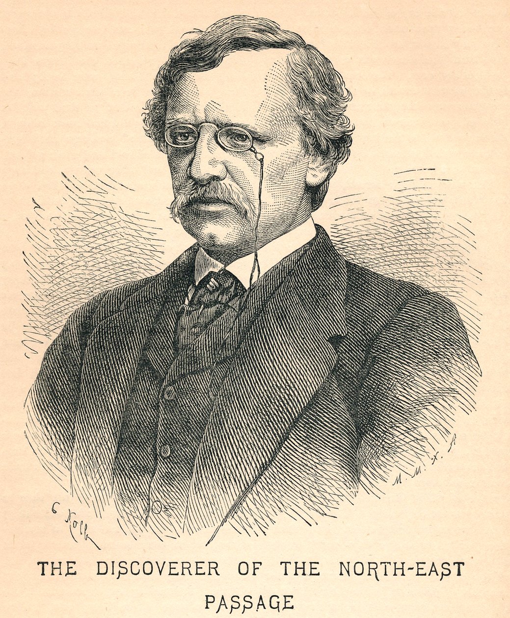 Nils Adolf Erik Nordenskiold, 1832-1901, polární průzkumník, 1893 od Unbekannt