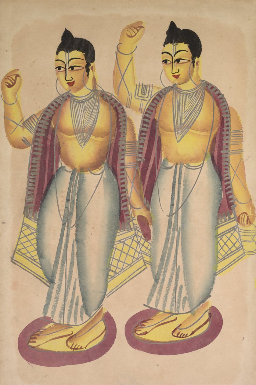 Nitai a Gaur, 19. století. od Unbekannt