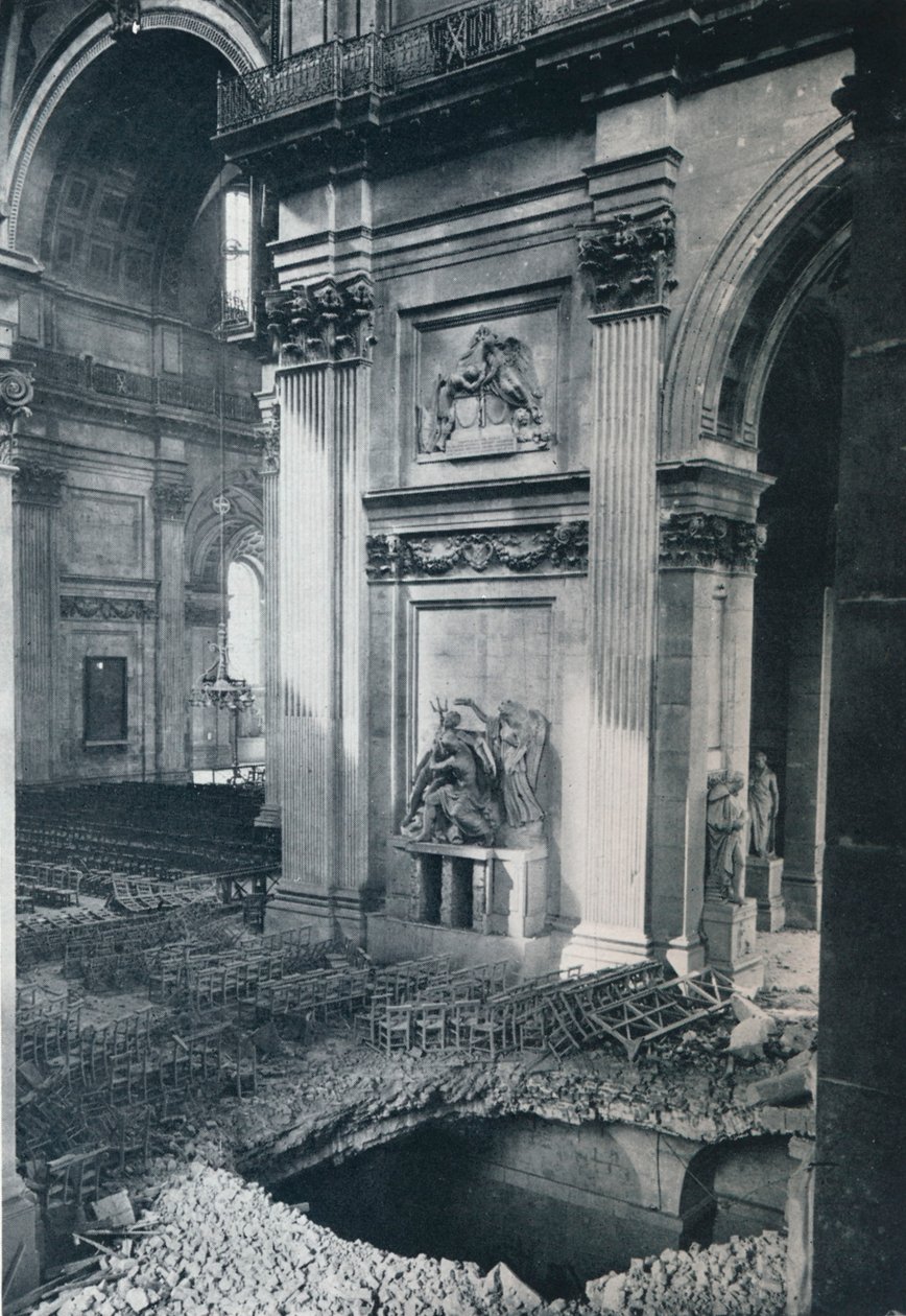 Severní transept katedrály St. Pauls po bombardování, 1941 od Unbekannt