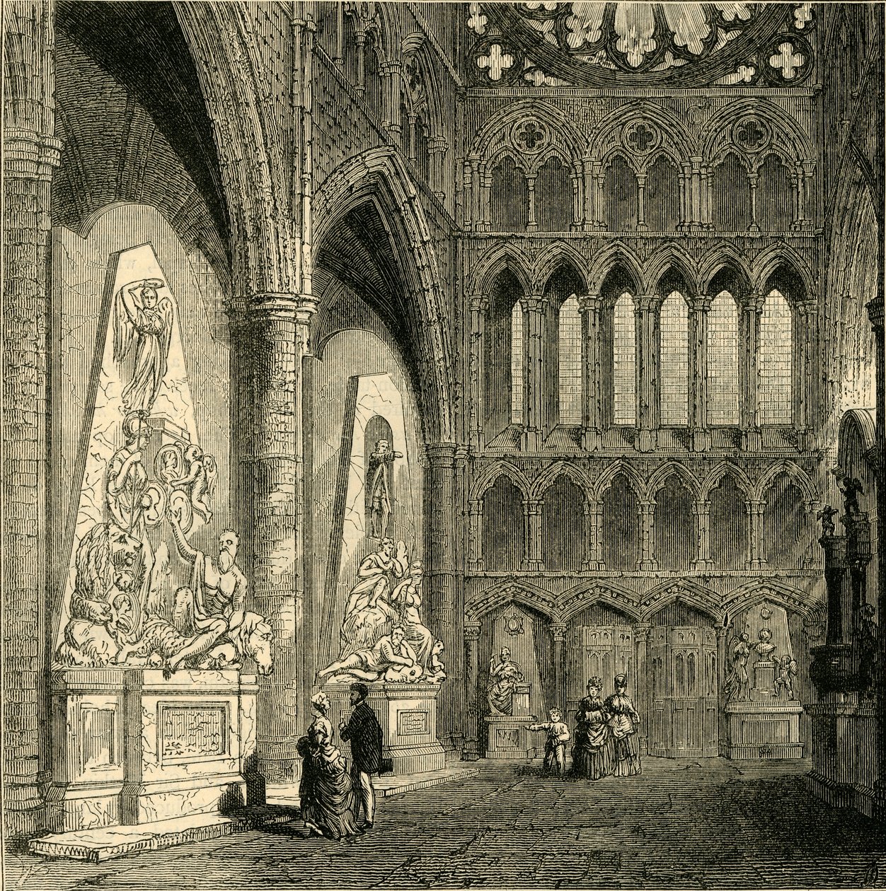 Severní transept Westminsterského opatství, 1830, 1881. od Unbekannt