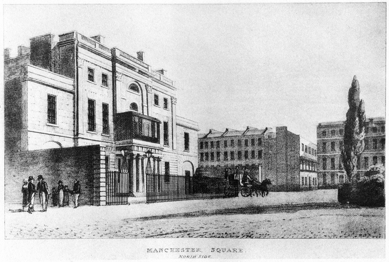 Severní strana, Manchester Square, Londýn, c19. století 1907 od Unbekannt