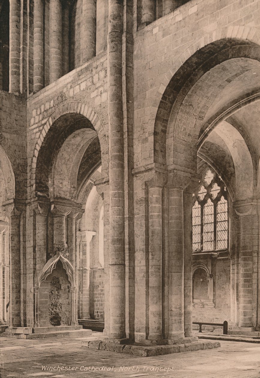 Severní transept Winchester Cathedral, Hampshire, počátek 20. století od Unbekannt