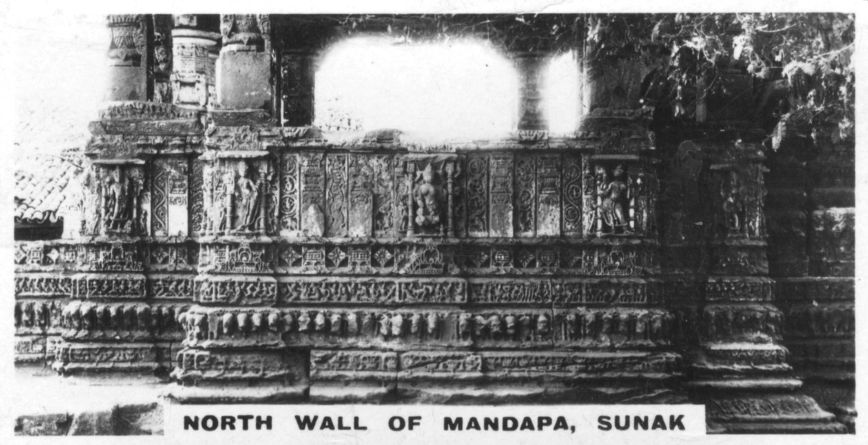 Severní stěna Mandapa, Sunak, Indie, c1925 od Unbekannt