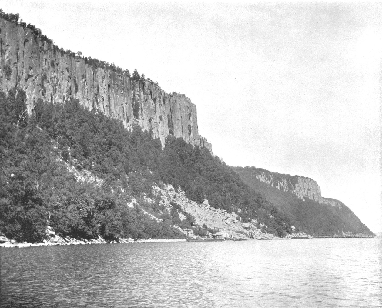 Northern End of the Palisades, Hudson River, USA, c1900. od Unbekannt