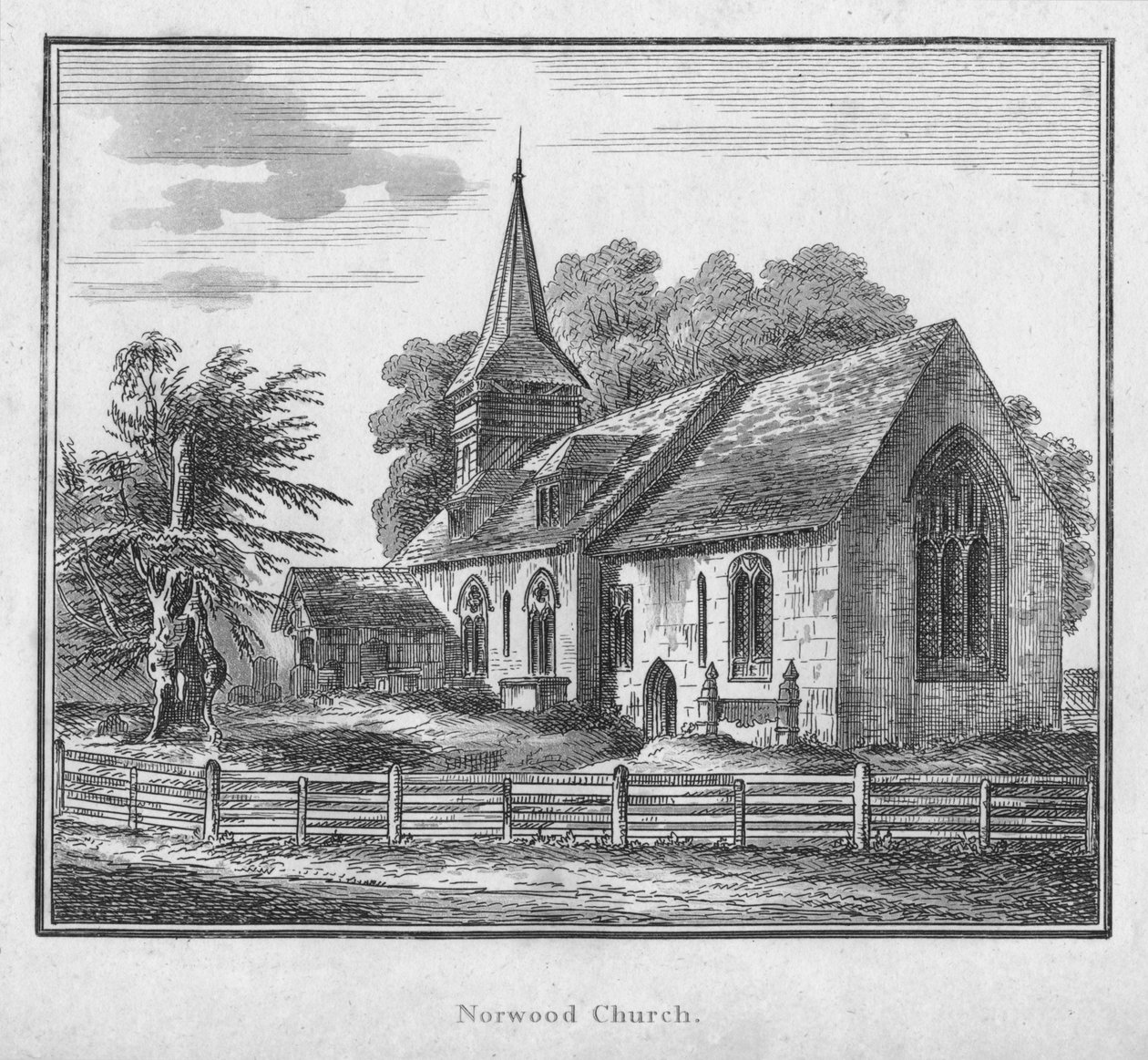 Norwood Church, c1792 od Unbekannt
