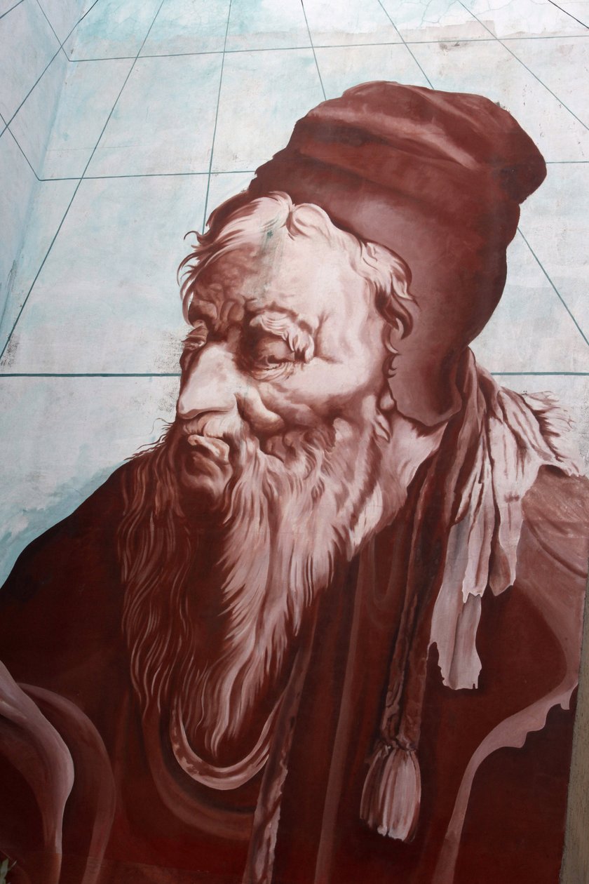 Nástěnná malba Nostradamus v Salon-de-Provence, Salon de Provence, Francie od Unbekannt