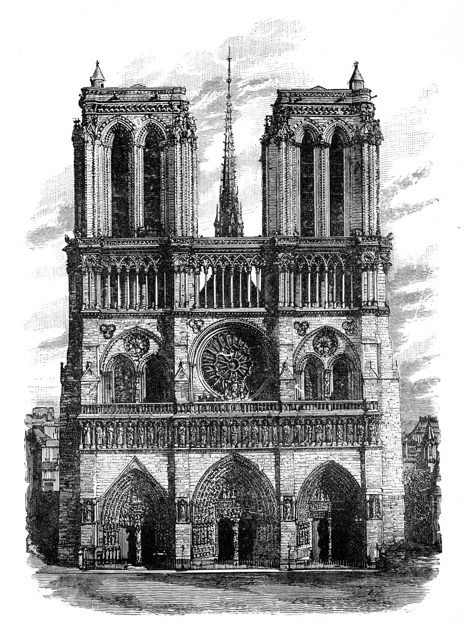 Notre Dame, Paříž, c1888 od Unbekannt