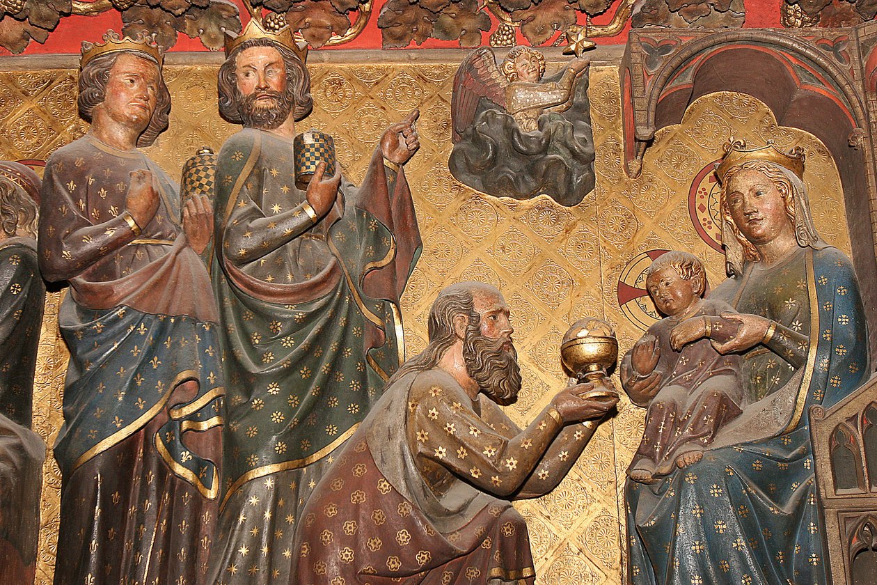 Socha katedrály Notre Dame de Paris: Epiphany, Paříž, Francie od Unbekannt