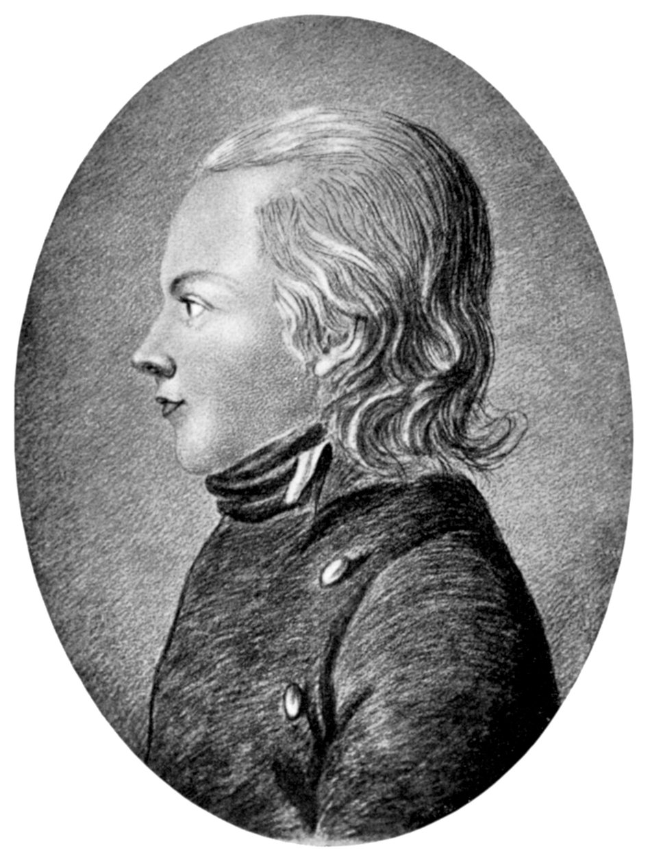 Novalis Friedrich von Hardenberg, německý romantický básník a romanopisec, c1800 od Unbekannt