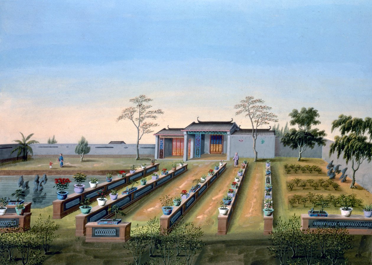Mateřská zahrada, Čína, c1820-1840 od Unbekannt