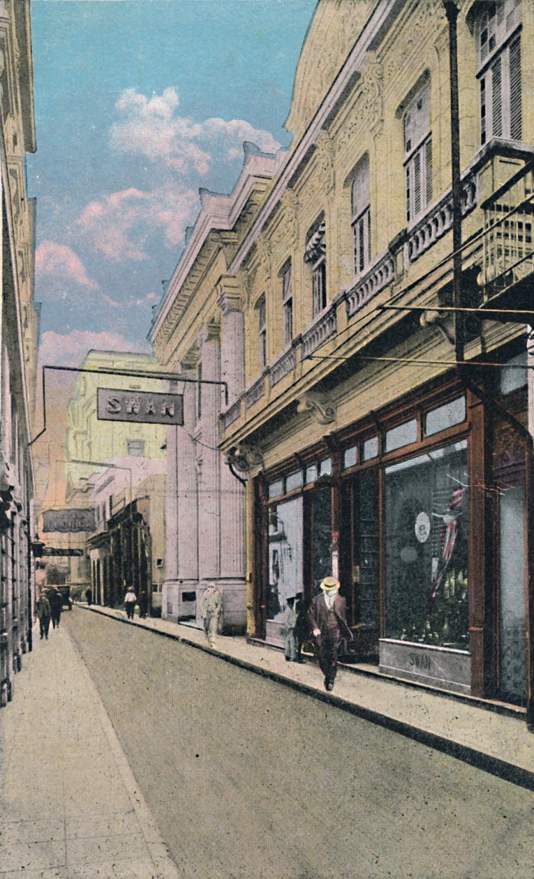 Obispo Street, Havana, Kuba, c1910. od Unbekannt
