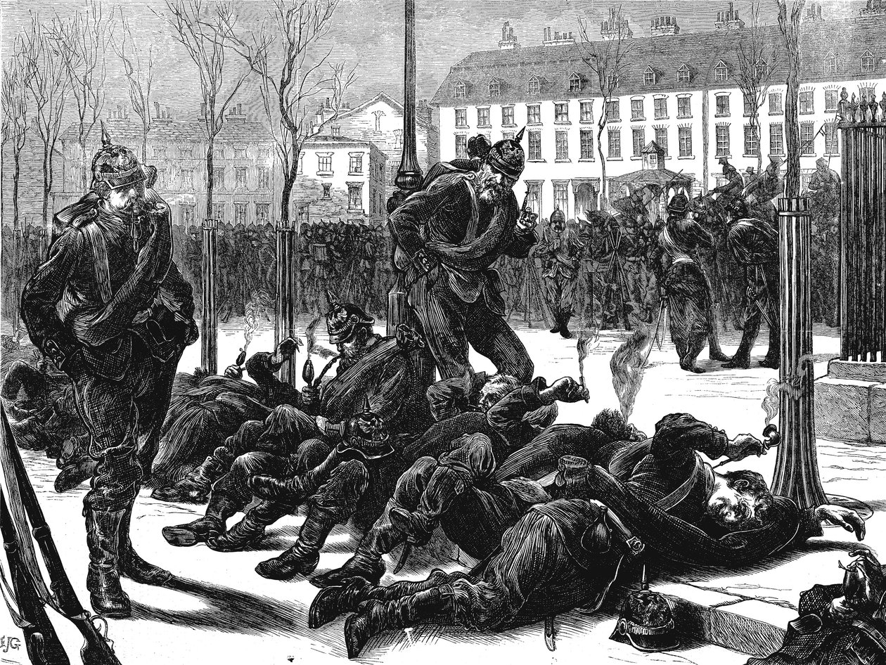 Okupace Paříže Němci po prusko-francouzské válce, březen 1871 od Unbekannt