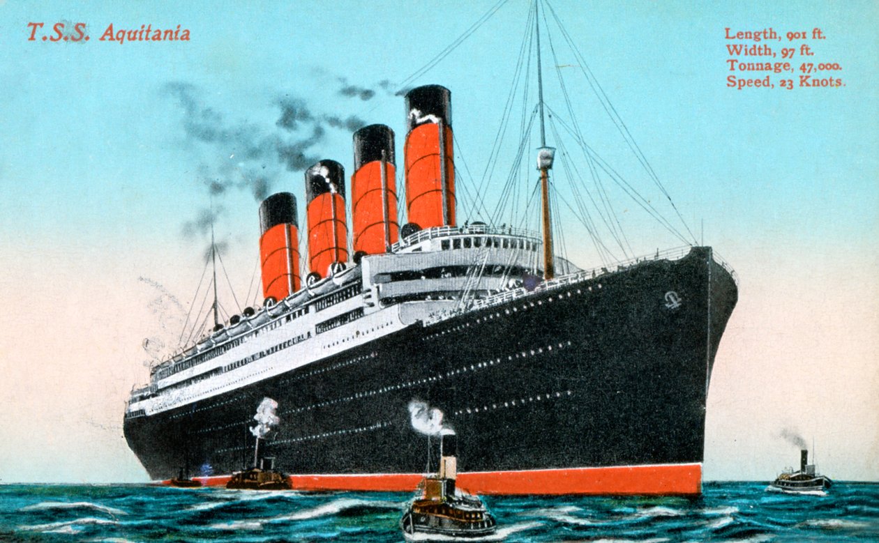 Zaoceánský parník RMS Aquitania, 20. století od Unbekannt
