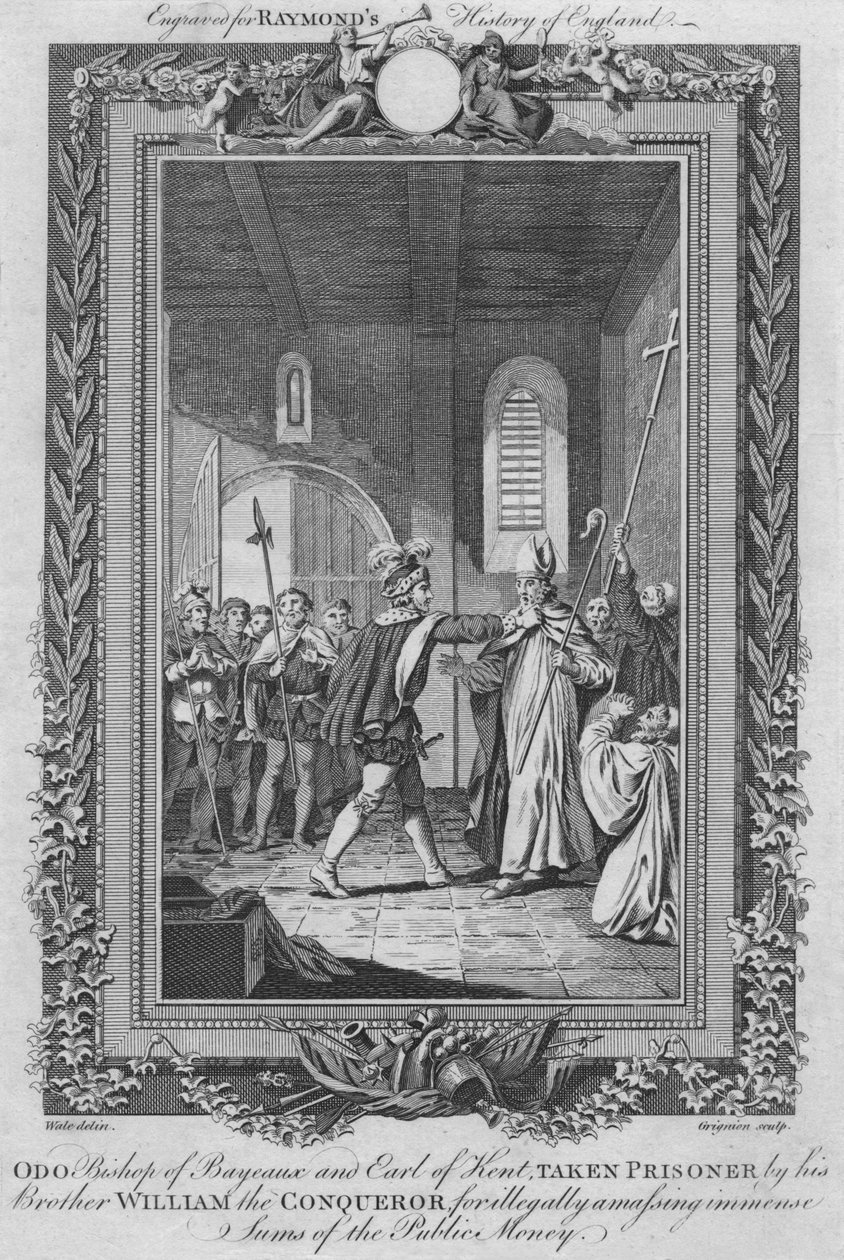 Odo biskup z Bayeaux, hrabě z Kentu, zajat svým bratrem Williamem Dobyvatelem, c1787 od Unbekannt
