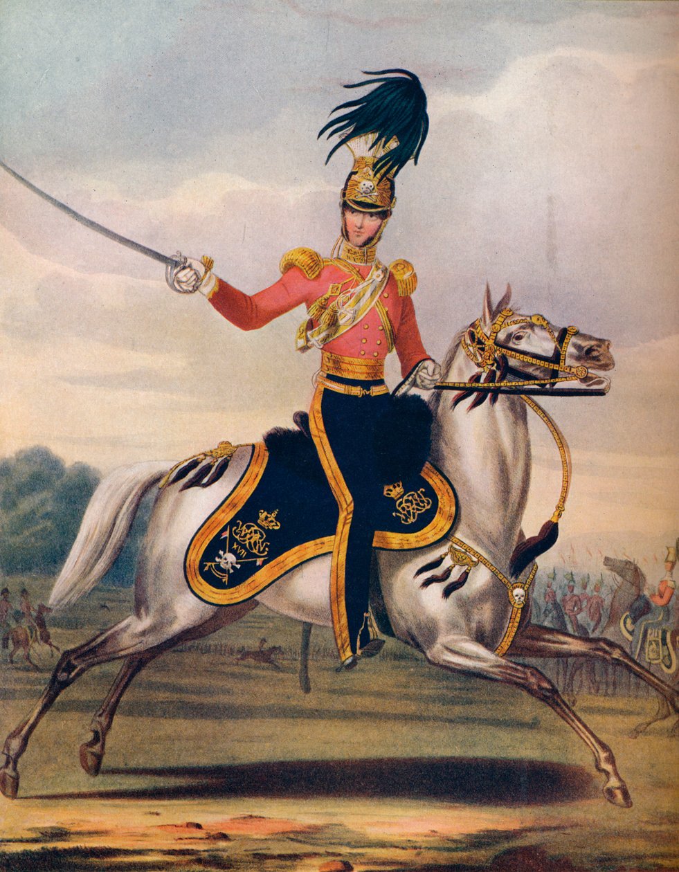 Důstojník 17th Lancers, c1833. 1914 od Unbekannt