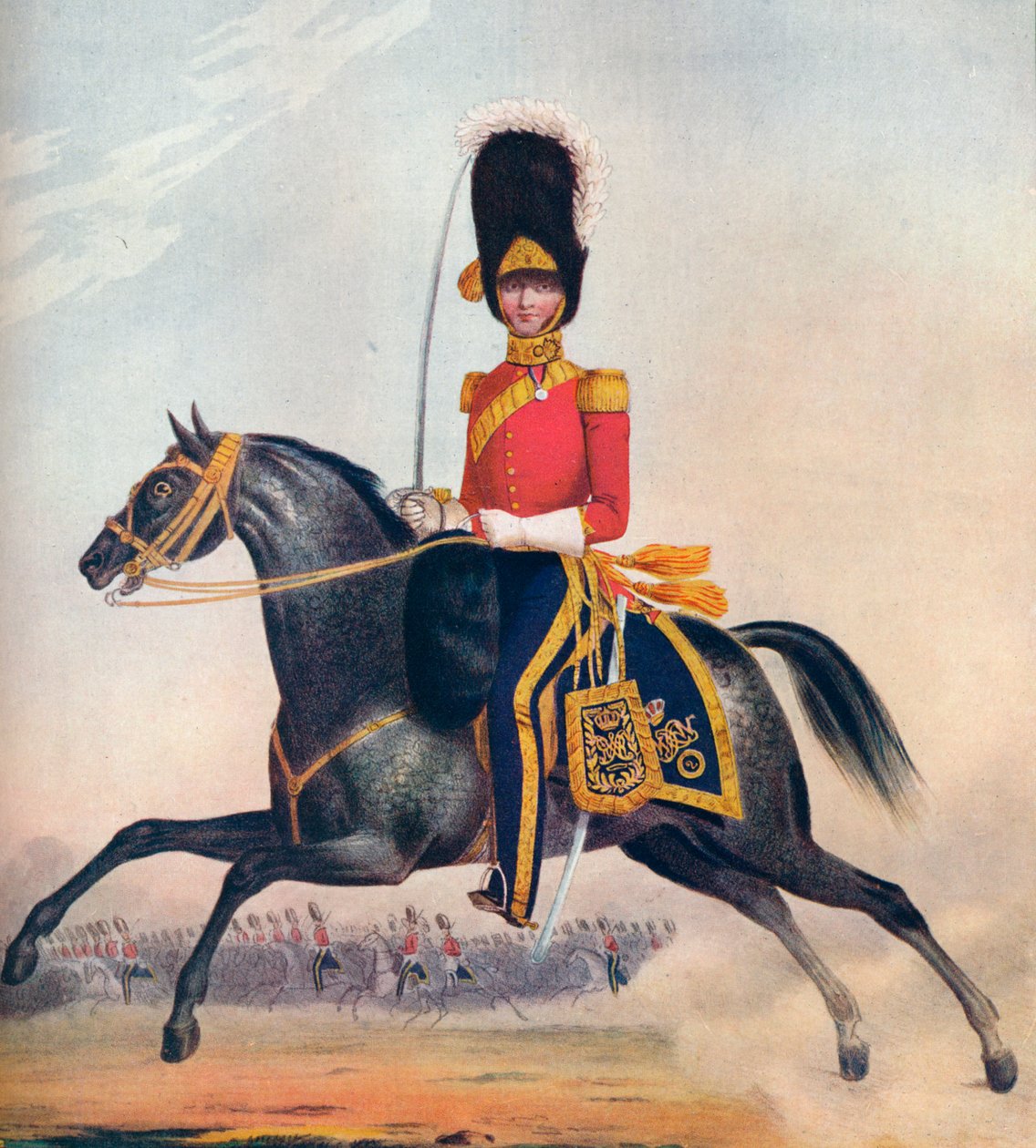 Důstojník 2. R. N. Brit. Dragouni, c1833. 1914 od Unbekannt