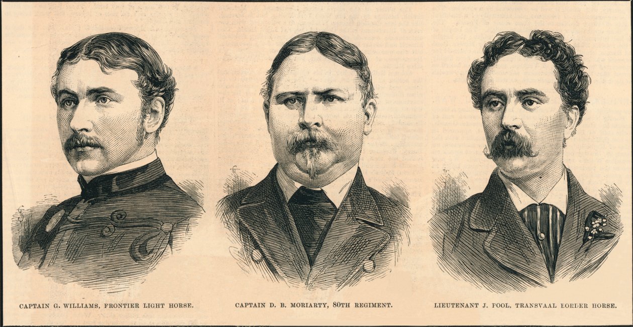 Důstojníci zabiti ve válce Zuluů, 1879. od Unbekannt