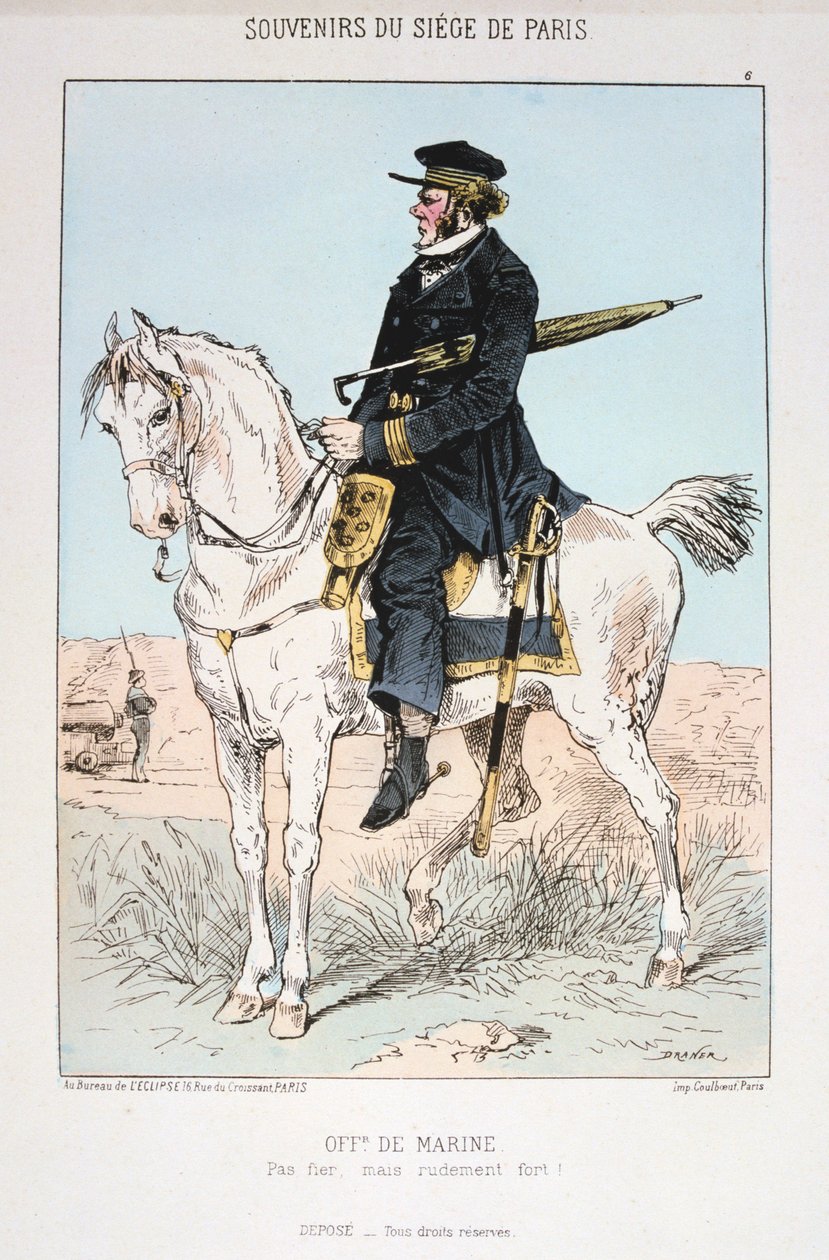 Námořní důstojník, obléhání Paříže, 1870-1871 od Unbekannt