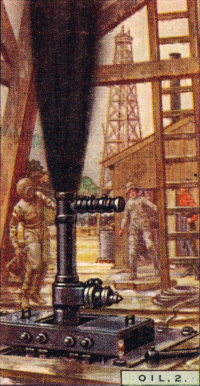 Oil, 2. - Controlling a Gusher, U.S.A., 1928 od Unbekannt