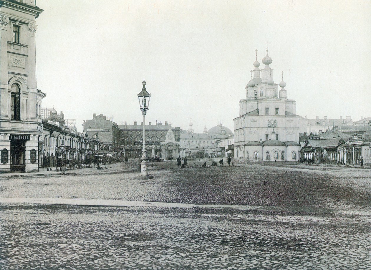 Ochotnyj Ryad Hunting Row, Moskva, Rusko 80. léta 19. století od Unbekannt