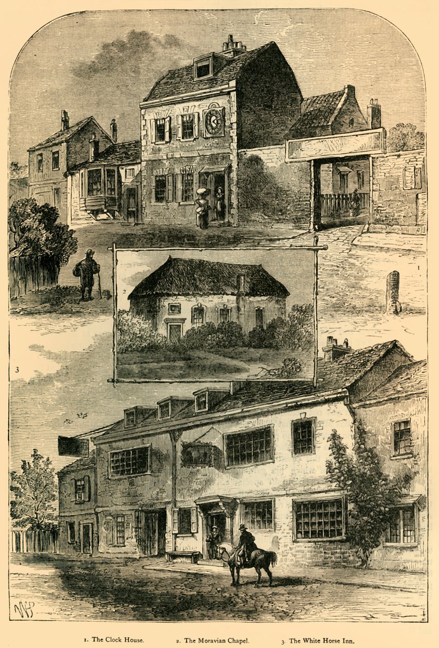Stará Chelsea v roce 1750, c1876. od Unbekannt