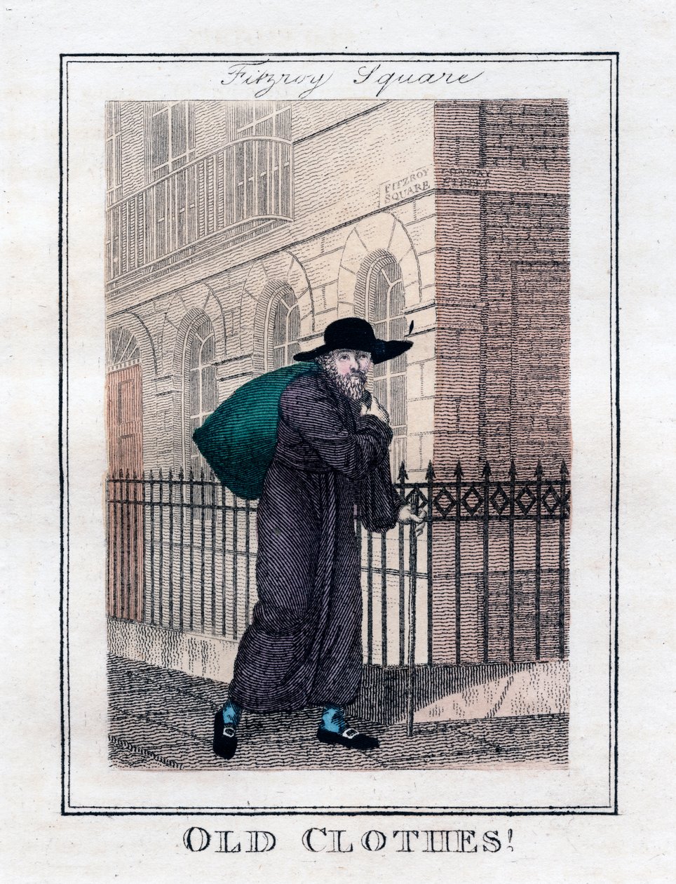 Old Clothes!, Fitzroy Square, Londýn, 1805 od Unbekannt