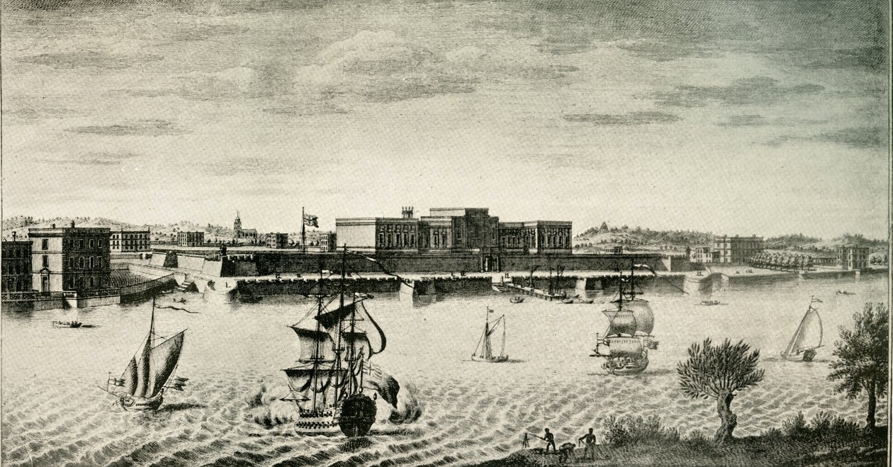 Old Fort William, od řeky, 1754, 1925. od Unbekannt