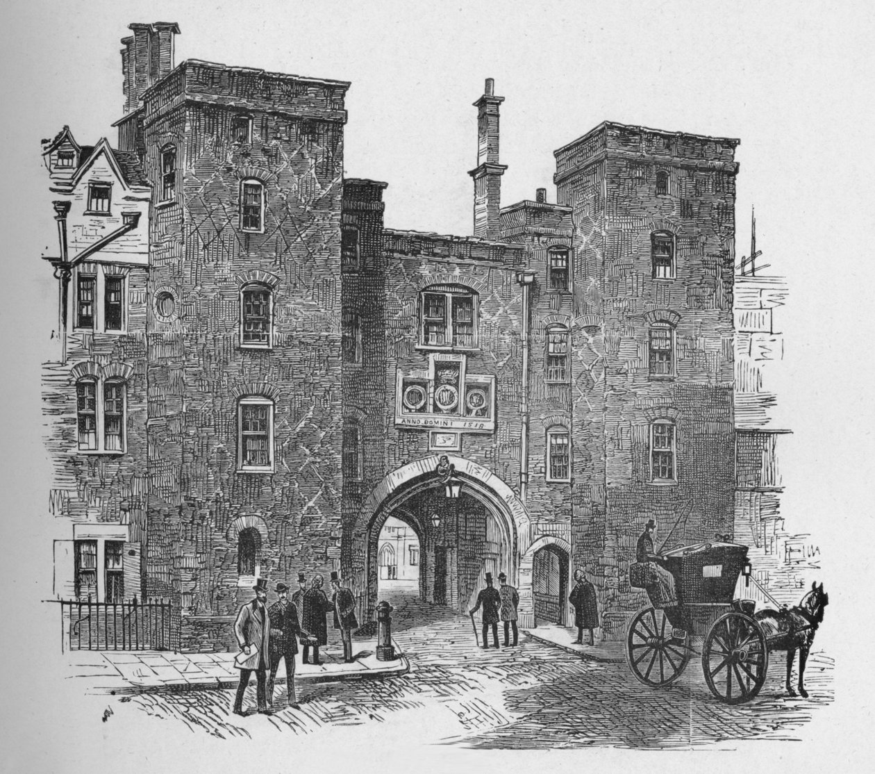 Old Gateway, Lincolns Inn, 1890 od Unbekannt