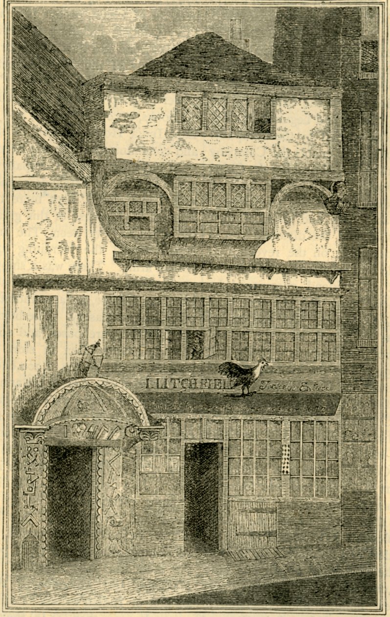 Old House Dříve v ulici Leadenhall, c1872. od Unbekannt