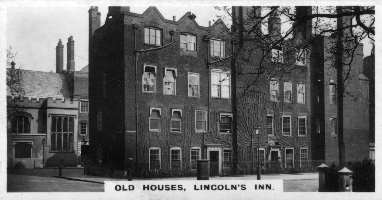 Staré domy, Lincolns Inn, Londýn, 20. léta 20. století od Unbekannt