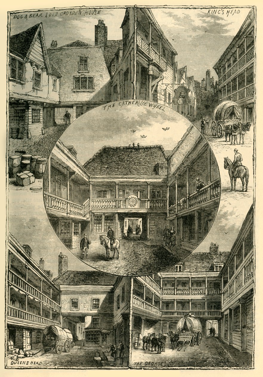 Old Inns v Southwarku, c1878. od Unbekannt