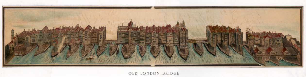 Old London Bridge, c1600 1893 od Unbekannt