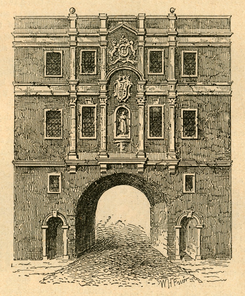 Stará brána Lud, z tisku vydaného kolem roku 1750, 1897. od Unbekannt