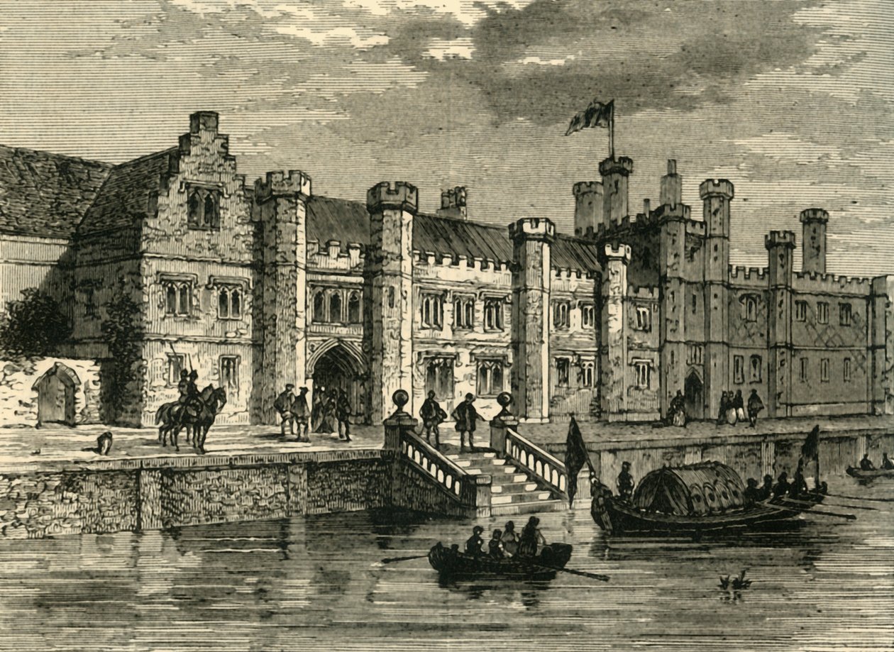 Starý palác Greenwich, v roce 1630, c1878. od Unbekannt