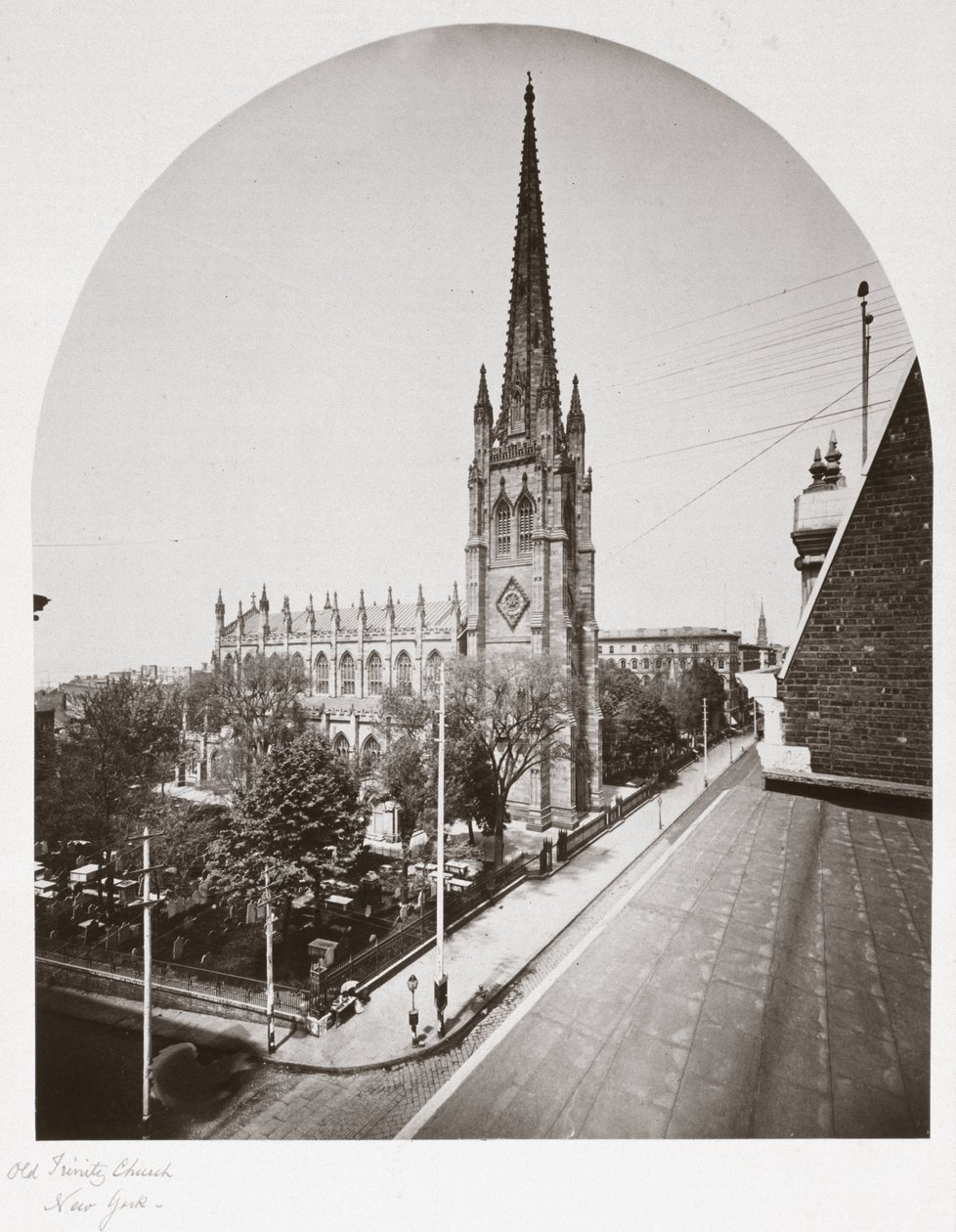 Old Trinity Church, New York City, New York, USA, c 1865 od Unbekannt
