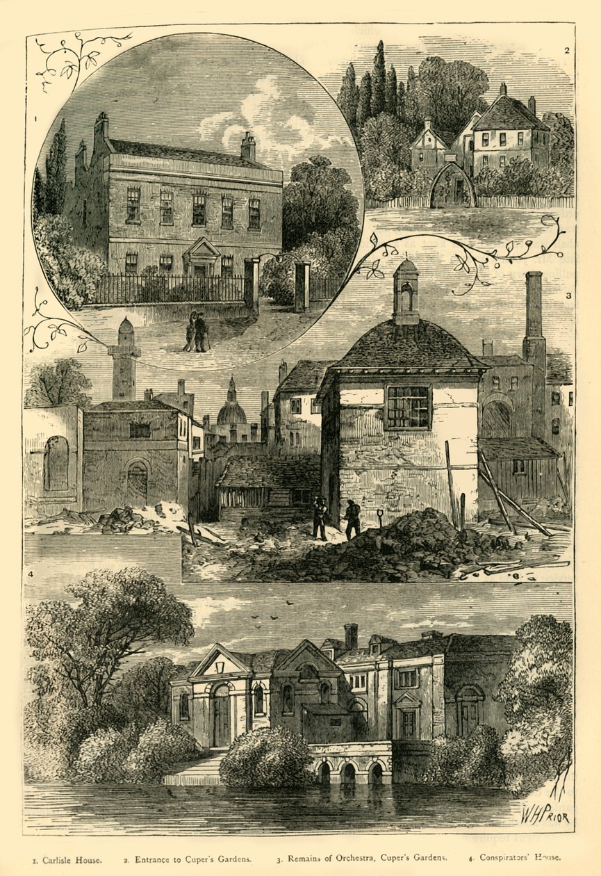 Old Views in Lambeth, c1878. od Unbekannt