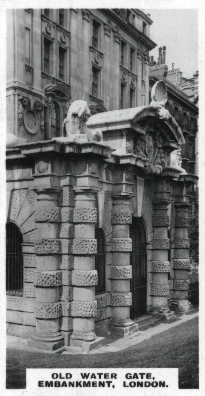 Old Water Gate, Embankment, Londýn, c1920 od Unbekannt