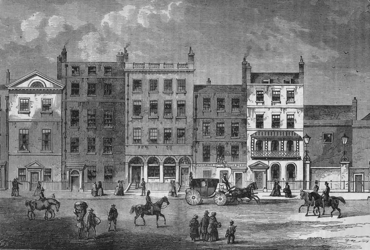 Staré domy v Pall Mall, Westminster, Londýn, c1830 1878 od Unbekannt