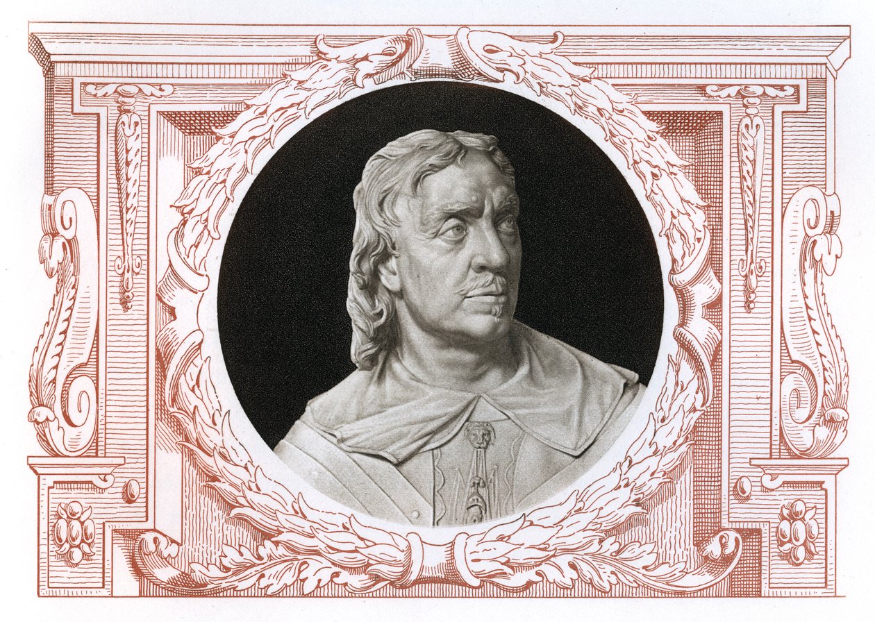 Oliver Cromwell , 1599-1658, anglický vojevůdce a politik, 1899 od Unbekannt