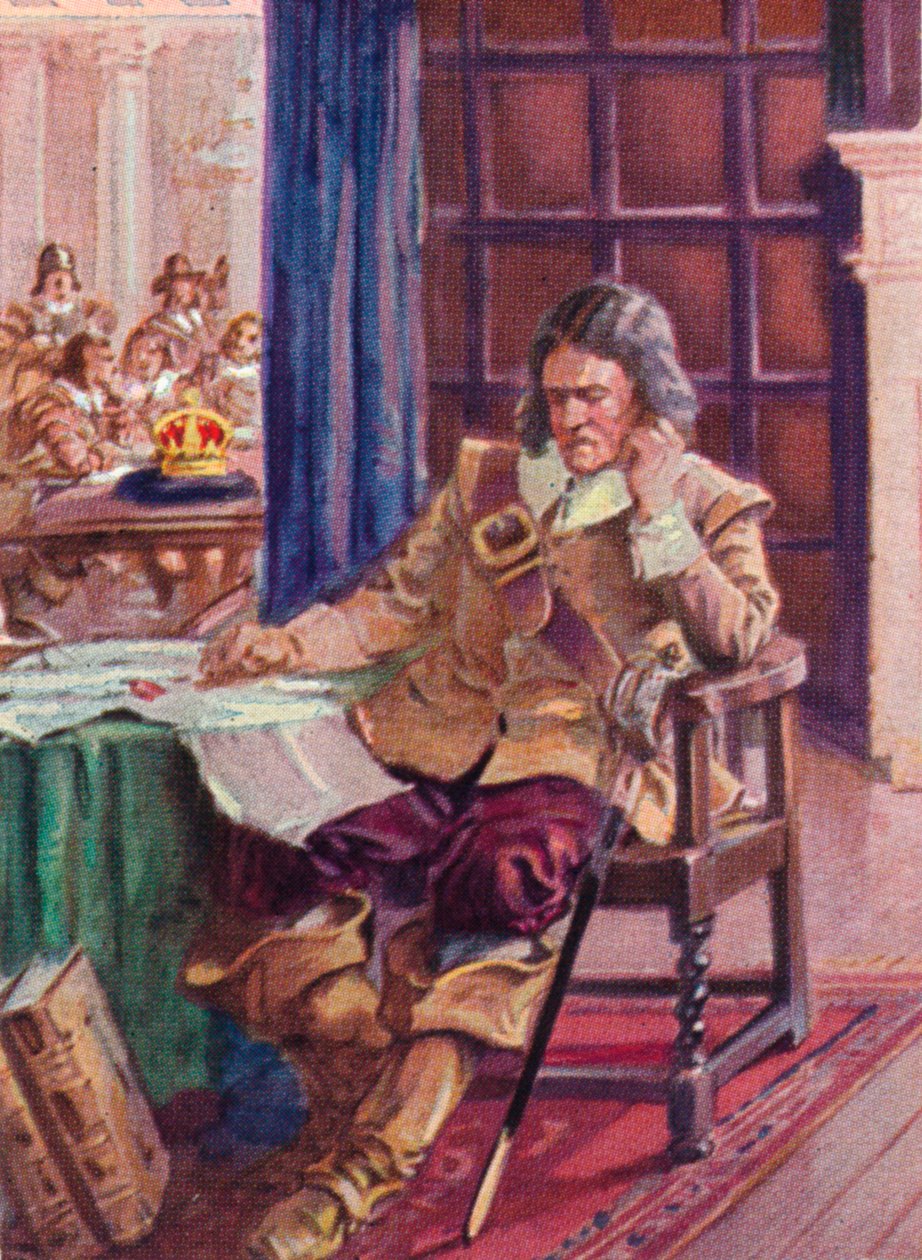 Oliver Cromwell 1599-1658 odmítnutí koruny, 1937 od Unbekannt