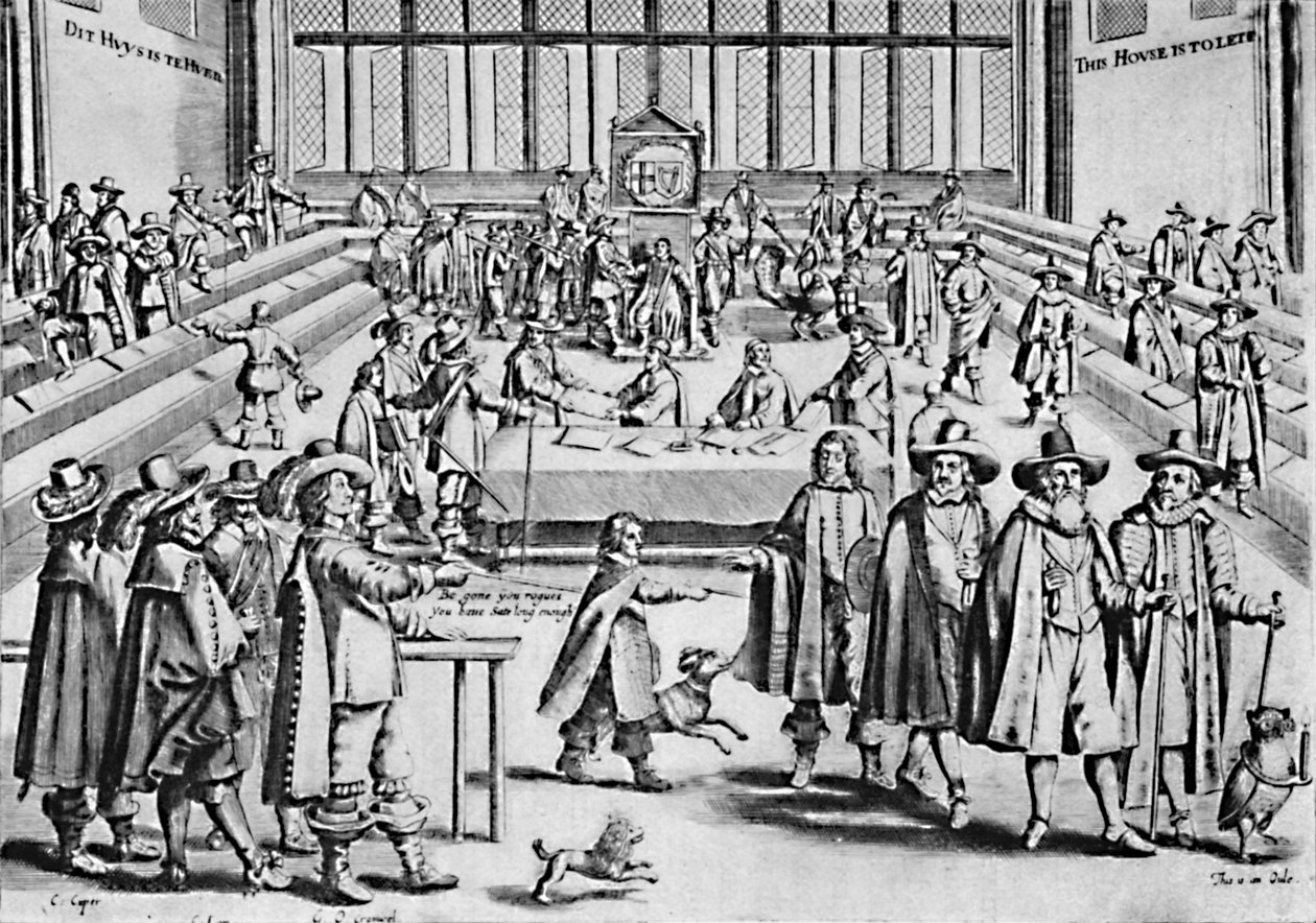 Oliver Cromwell Rozpouštění dlouhého parlamentu, 1653, 1903 od Unbekannt