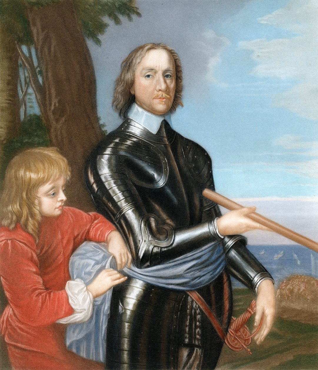 Oliver Cromwell , anglický vojevůdce a politik, 1649, 1899 od Unbekannt