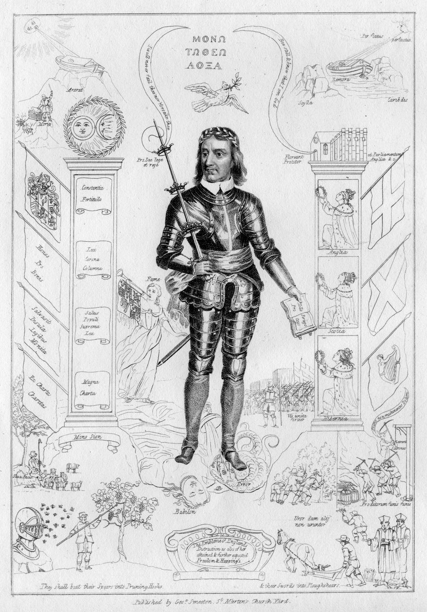 Oliver Cromwell jako Kristus, c1650 od Unbekannt