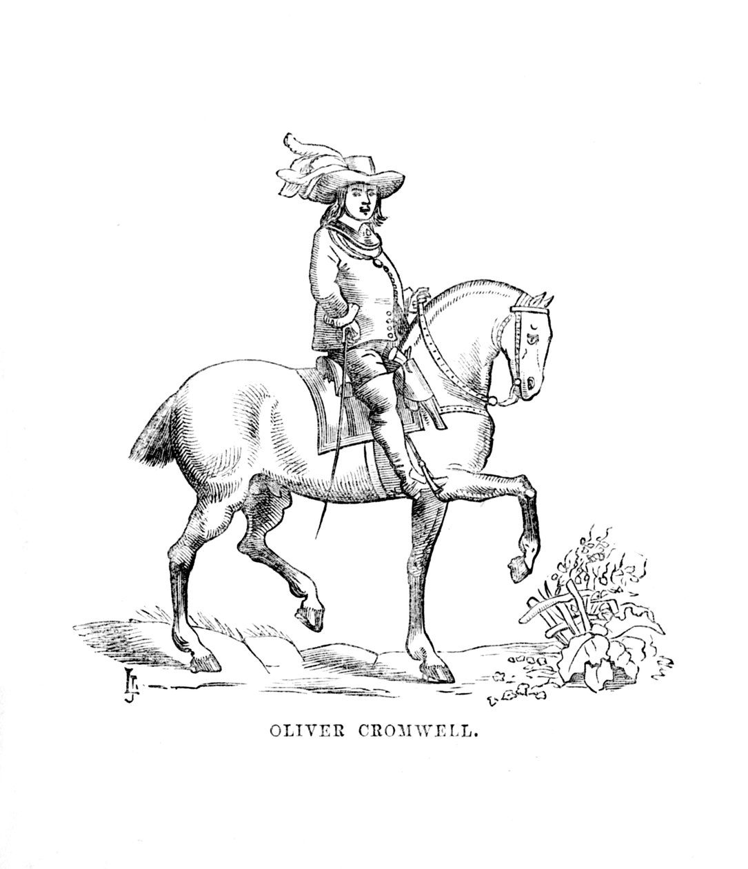 Oliver Cromwell, c1870 od Unbekannt