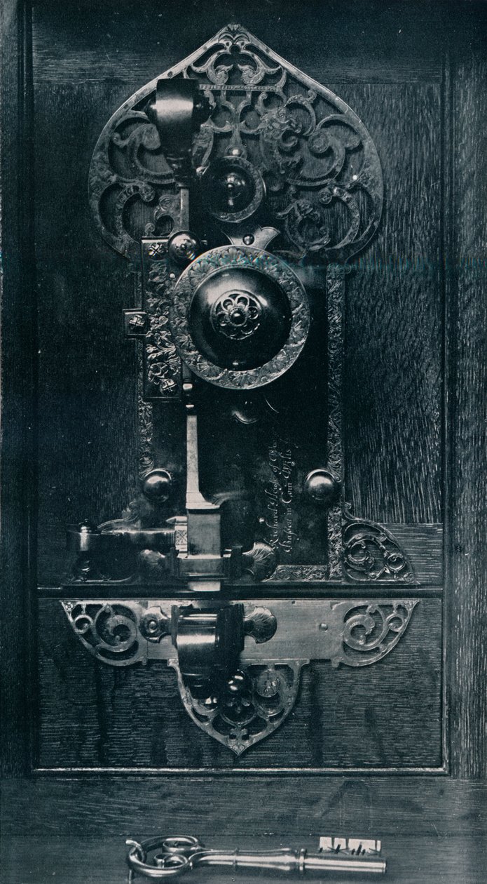 Přenosný ocelový zámek Oliver Cromwells, 17. století, 1904 od Unbekannt