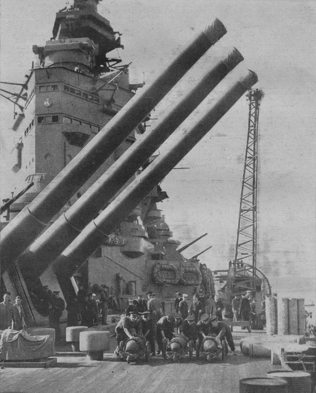 Na palubě H.M.S. Nelson, členové jihoafrické divize RNVR, 1941 od Unbekannt