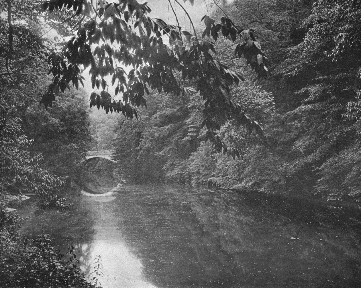 Na Wissahickon Creek, Fairmount Park, Philadelphia, USA, c1900. od Unbekannt