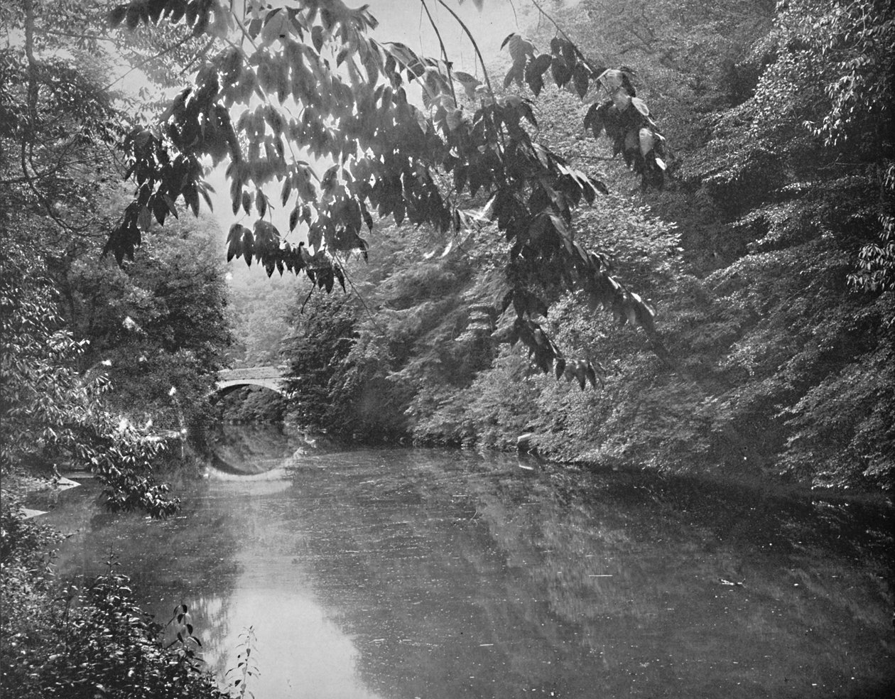 Na Wissahickon Creek, Fairmount Park, Philadelphia, c1897. od Unbekannt
