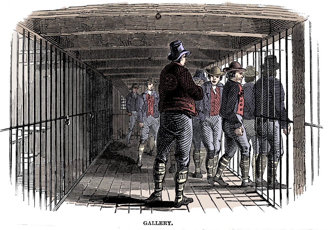 Na palubě vězeňského hromotluka, 1848 od Unbekannt